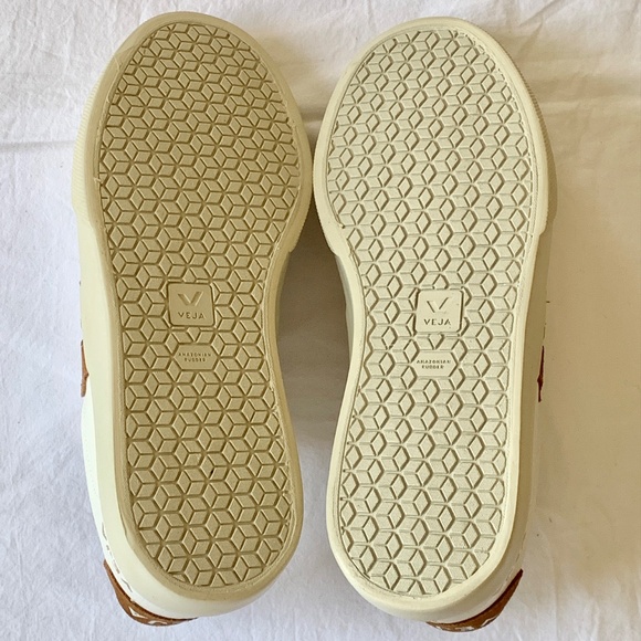 VEJA Campo Leather Sneakers White Cognac US8 - Picture 15 of 15